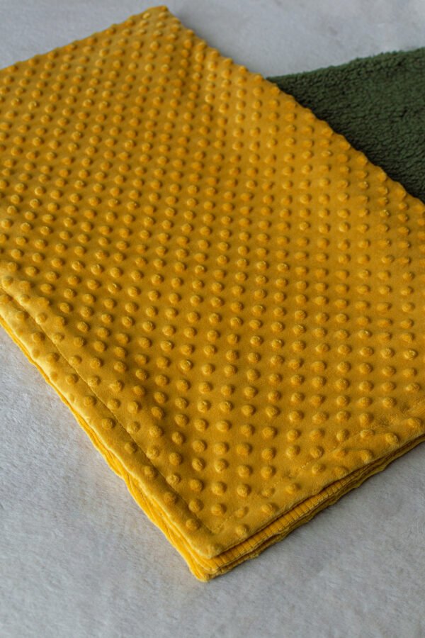 couverture en tissu ultra doux jaune